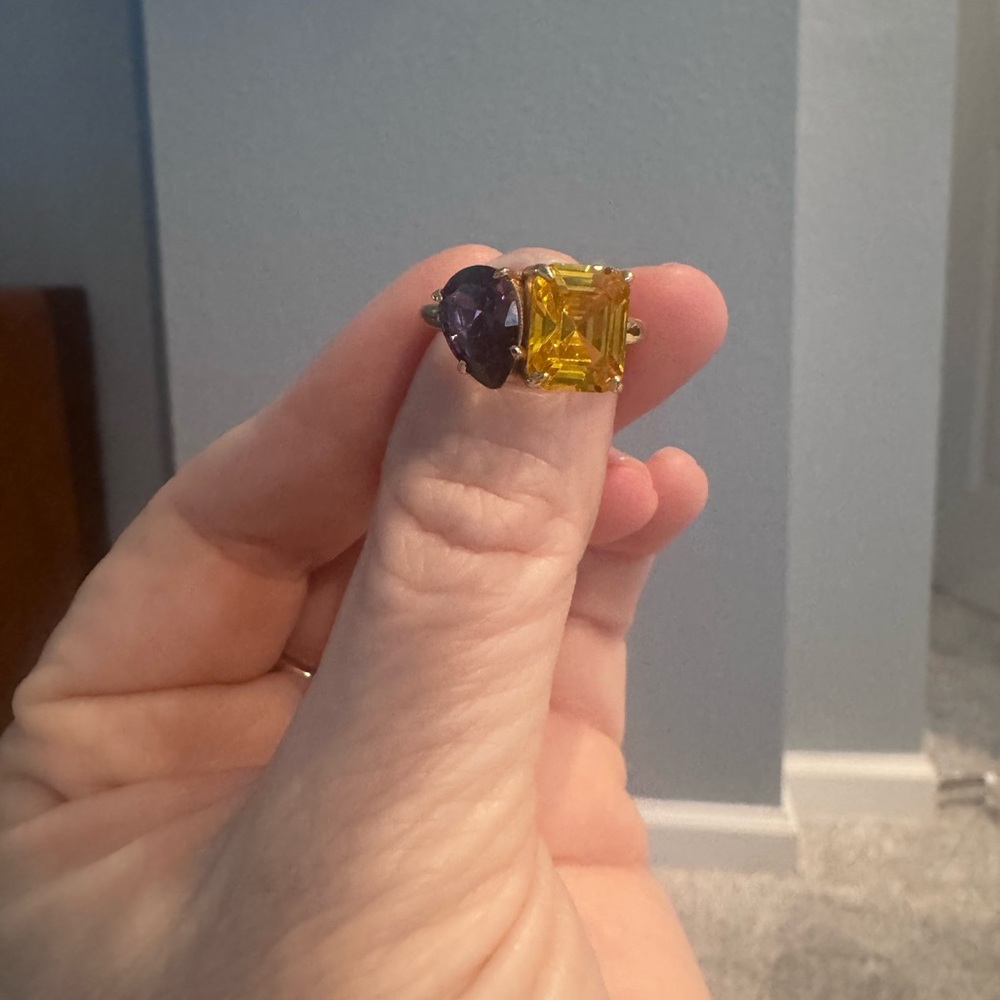 Toi et Moi Custom Ring (June / November Birthstones)